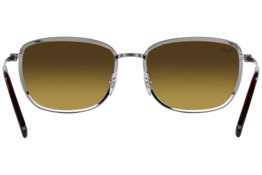 Sluneční brýle Ray-Ban RB3705 916785 Obdélníkové Stříbrné