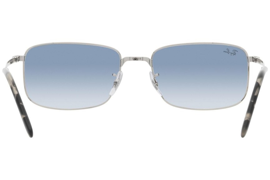 Sluneční brýle Ray-Ban RB3717 003/3F Obdélníkové Stříbrné