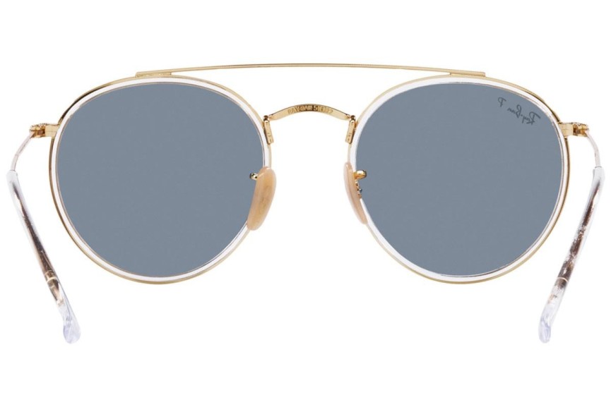 Sluneční brýle Ray-Ban Round Double Bridge RB3647N 001/02 Okrouhlé Zlaté