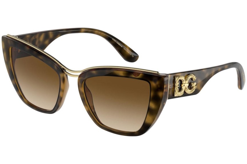 Sluneční brýle Dolce & Gabbana DG6144 502/13 Cat Eye Havana