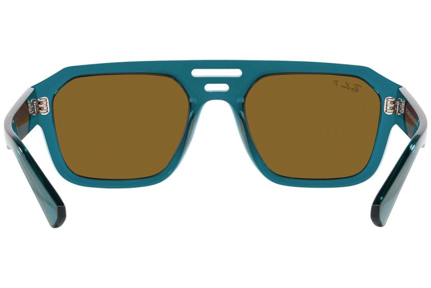 Sluneční brýle Ray-Ban Corrigan RB4397 668383 Polarized Flat Top Modré