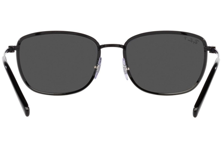 Sluneční brýle Ray-Ban RB3705 002/K8 Polarized Obdélníkové Černé