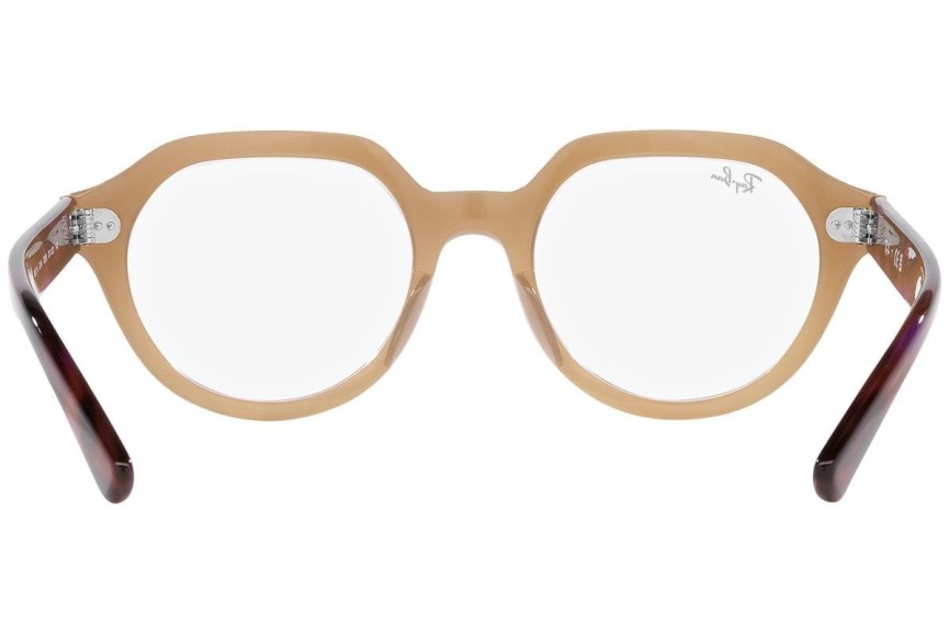 Brýle Ray-Ban Gina RX7214 8258 Squared Hnědé