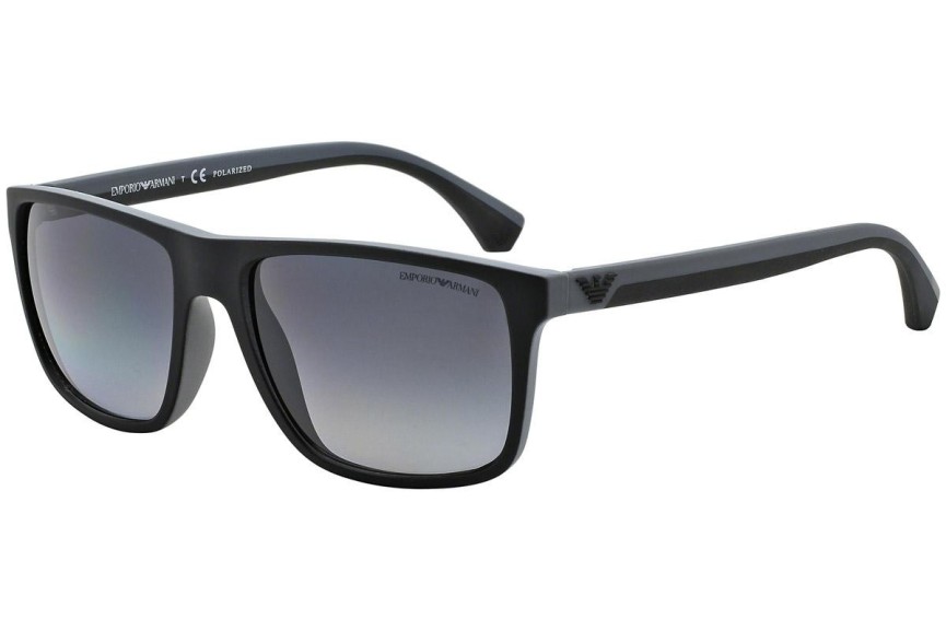 Sluneční brýle Emporio Armani EA4033 5229T3 Polarized Squared Černé