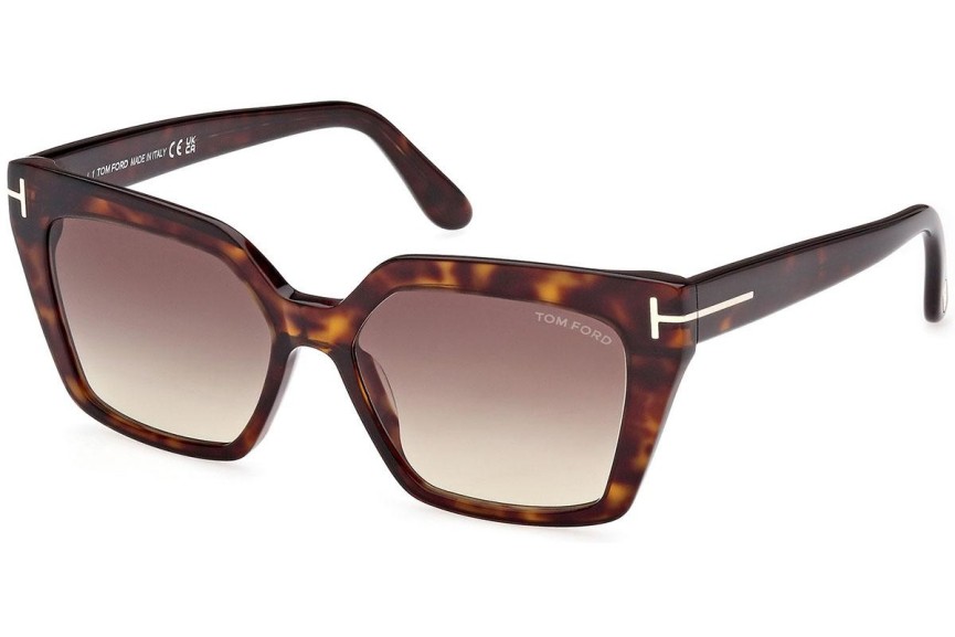 Sluneční brýle Tom Ford FT1030 52F Cat Eye Havana