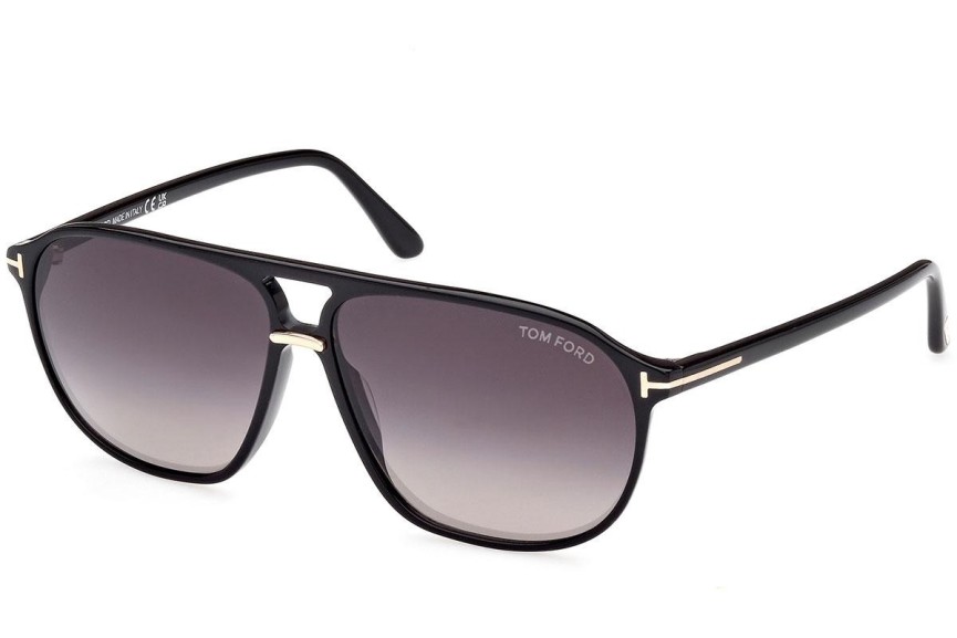 Sluneční brýle Tom Ford FT1026 01B Pilot Černé