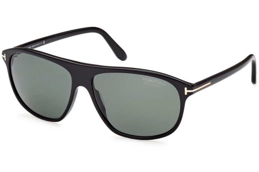 Sluneční brýle Tom Ford FT1027 01R Polarized Pilot Černé