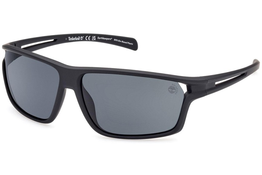 Sluneční brýle Timberland TB9307 02D Polarized Obdélníkové Černé