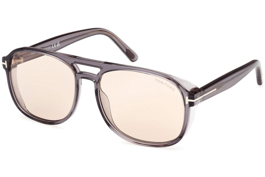 Sluneční brýle Tom Ford FT1022 20E Pilot Šedé