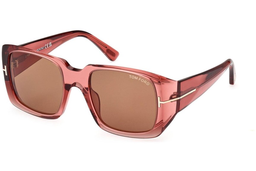 Sluneční brýle Tom Ford FT1035 72E Squared Růžové