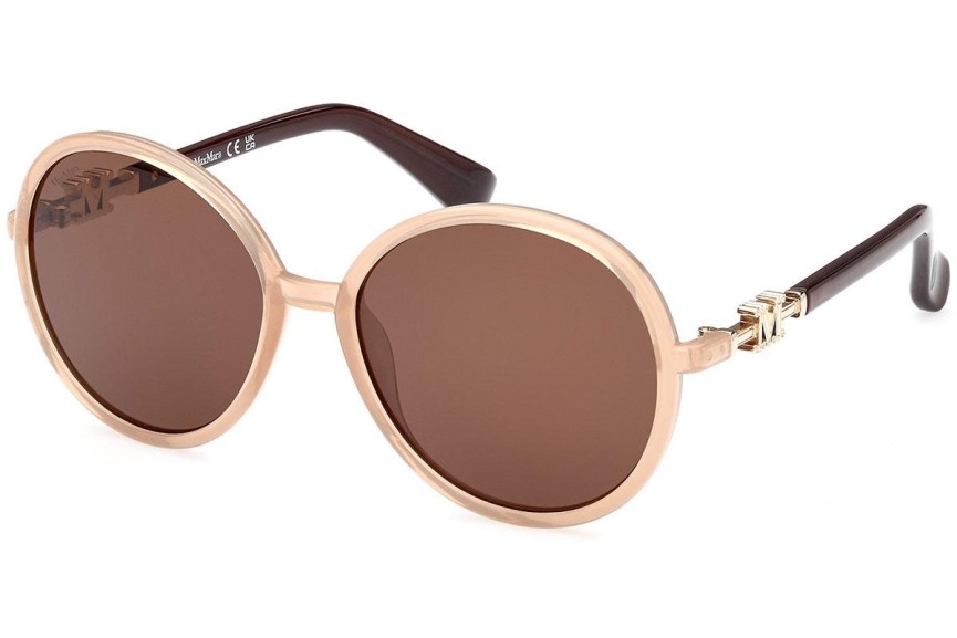 Sluneční brýle Max Mara MM0065 59F Okrouhlé Béžové