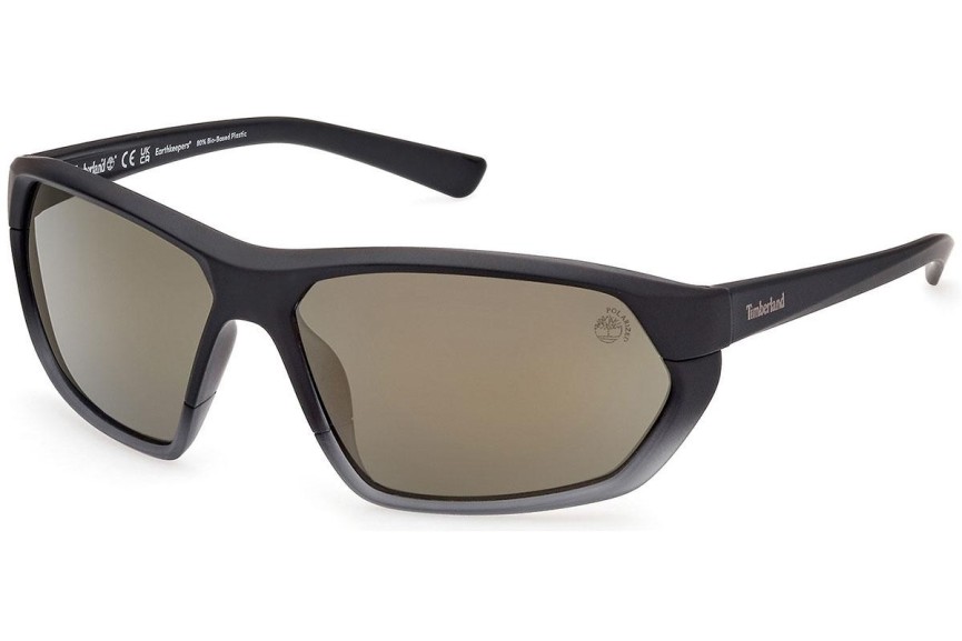 Sluneční brýle Timberland TB9310 02R Polarized Obdélníkové Černé