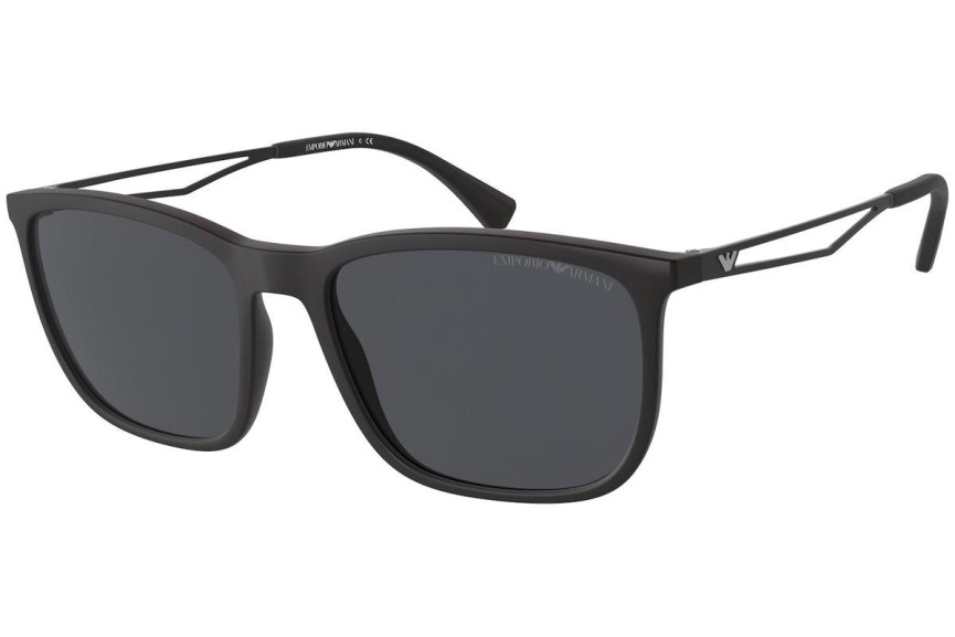 Sluneční brýle Emporio Armani EA4154 500187 Squared Černé