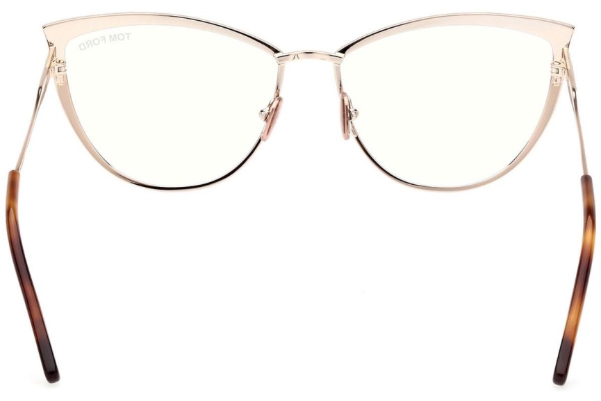 Brýle Tom Ford FT5877-B 046 Cat Eye Hnědé