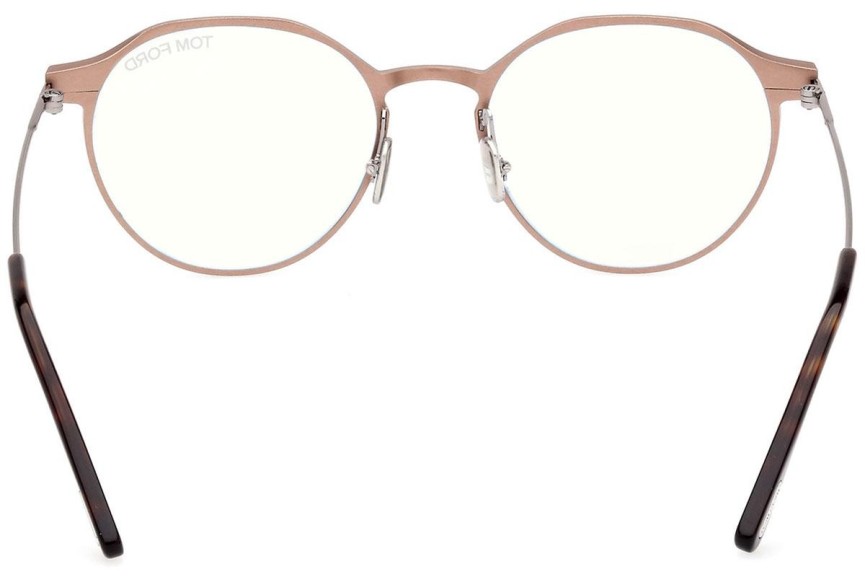 Brýle Tom Ford FT5866-B 035 Okrouhlé Hnědé