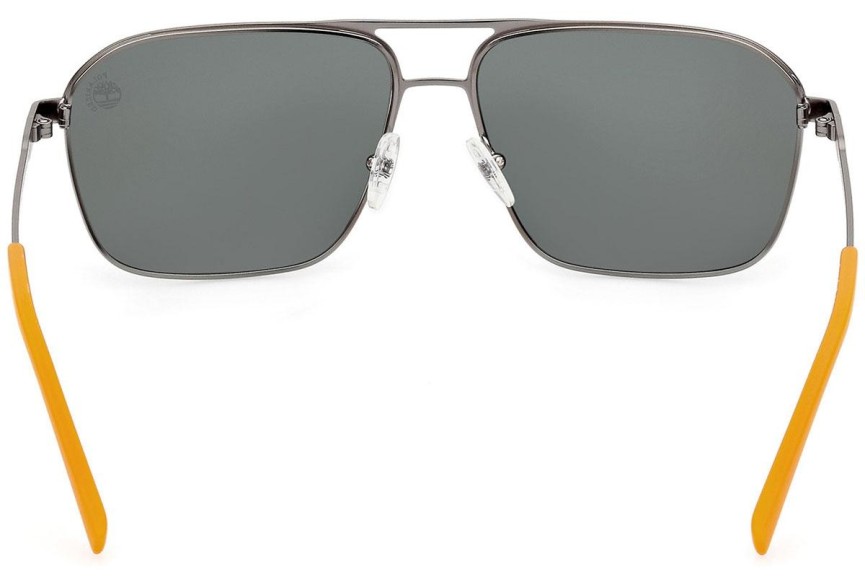 Sluneční brýle Timberland TB9316 09R Polarized Obdélníkové Stříbrné