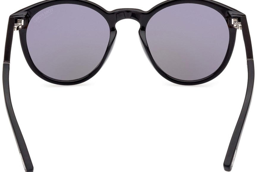 Sluneční brýle Tom Ford FT1021-N 01D Polarized Okrouhlé Černé