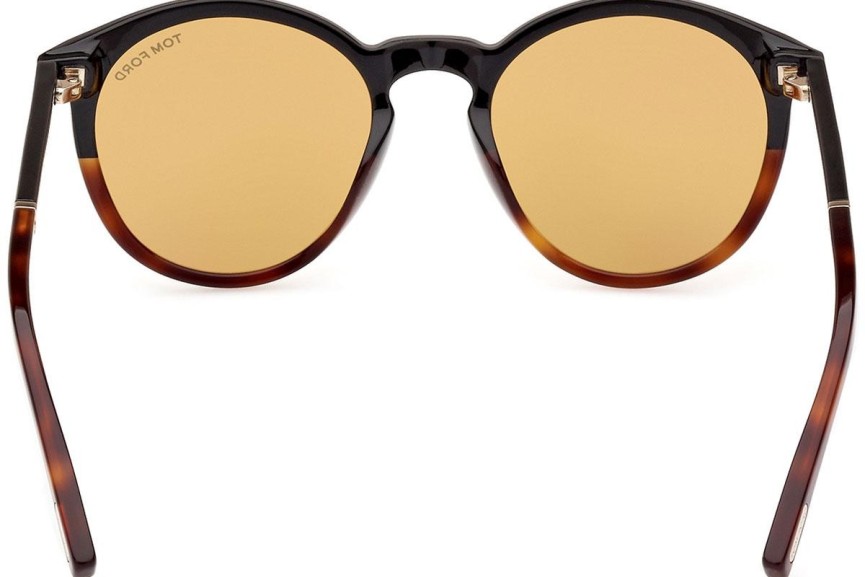 Sluneční brýle Tom Ford FT1021 56E Okrouhlé Havana