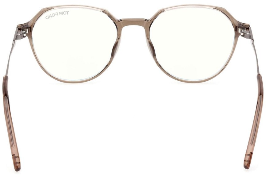 Brýle Tom Ford FT5875-B 045 Okrouhlé Hnědé