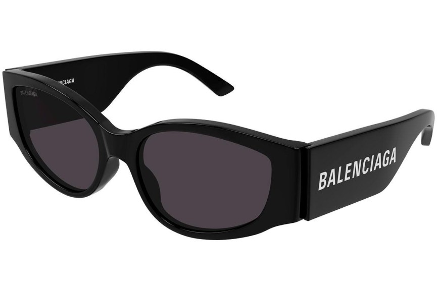 Sluneční brýle Balenciaga BB0258S 001 Obdélníkové Černé