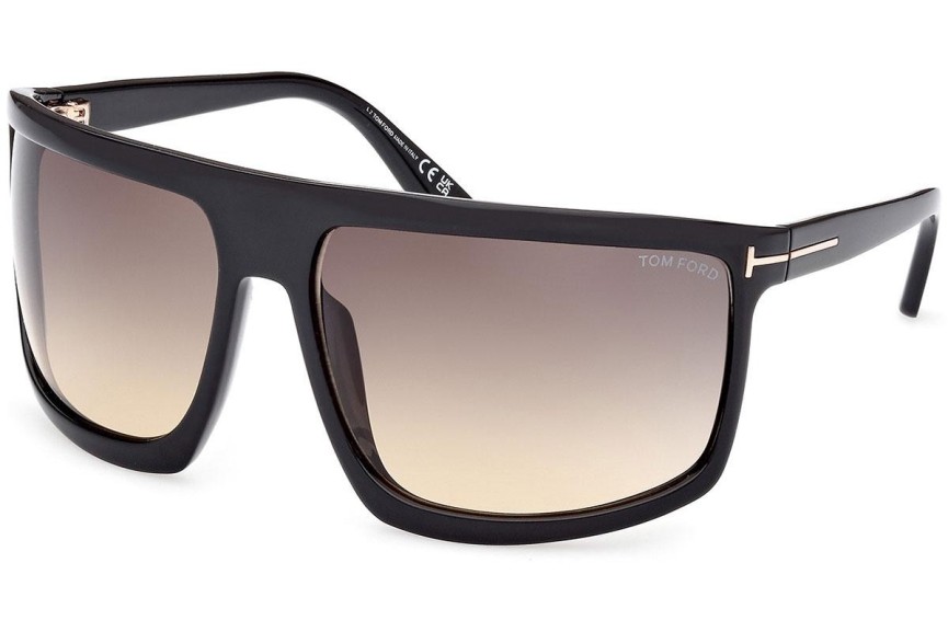 Sluneční brýle Tom Ford Clint 2 FT1066 01B Flat Top Černé