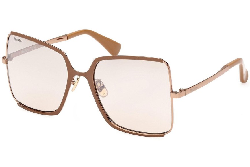 Sluneční brýle Max Mara Weho MM0070-H 34K Squared Hnědé