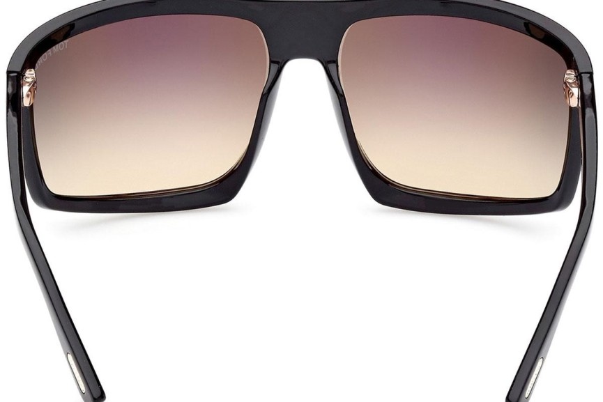 Sluneční brýle Tom Ford Clint 2 FT1066 01B Flat Top Černé