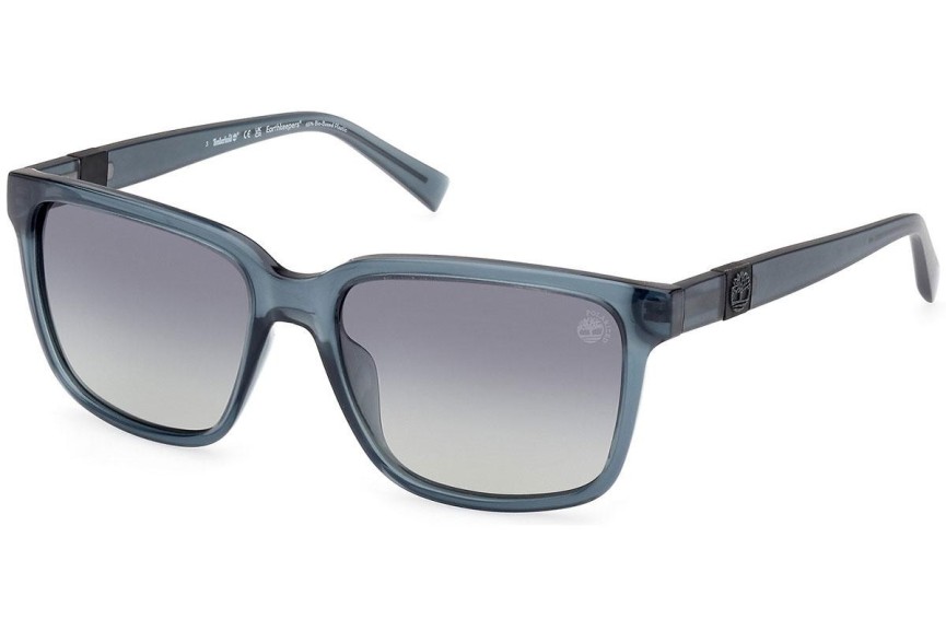 Sluneční brýle Timberland TB9322-H 92D Polarized Squared Modré