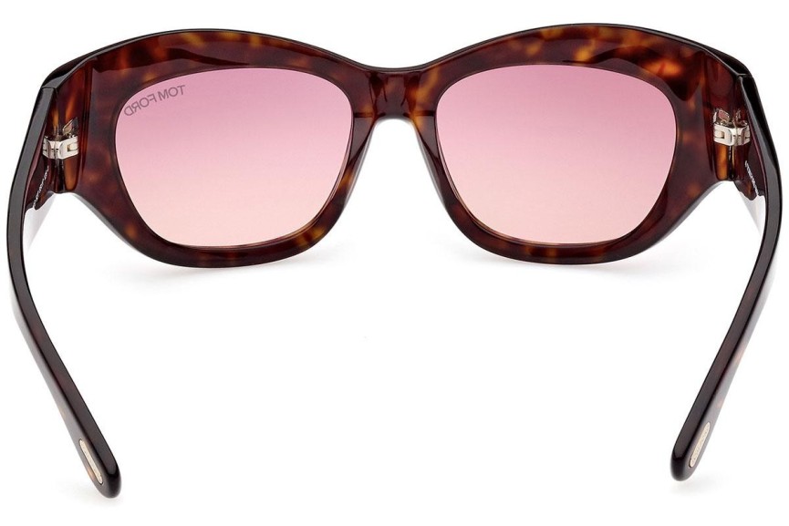 Sluneční brýle Tom Ford Brianna FT1065 52T Cat Eye Havana