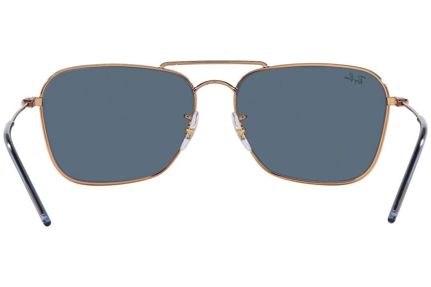 Sluneční brýle Ray-Ban Caravan Reverse RBR0102S 92023A Obdélníkové Zlaté