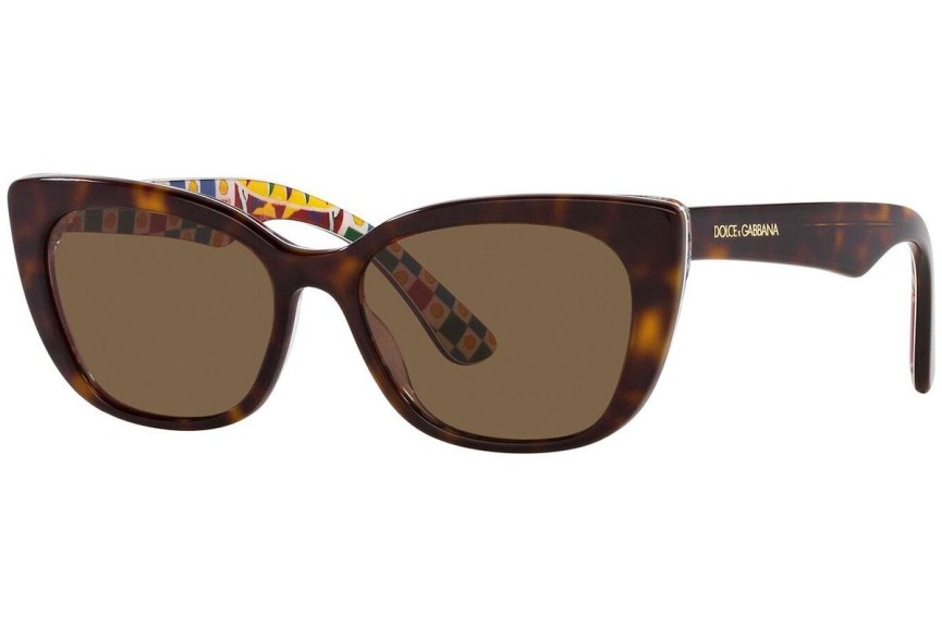 Sluneční brýle Dolce & Gabbana DX4427 321773 Cat Eye Havana