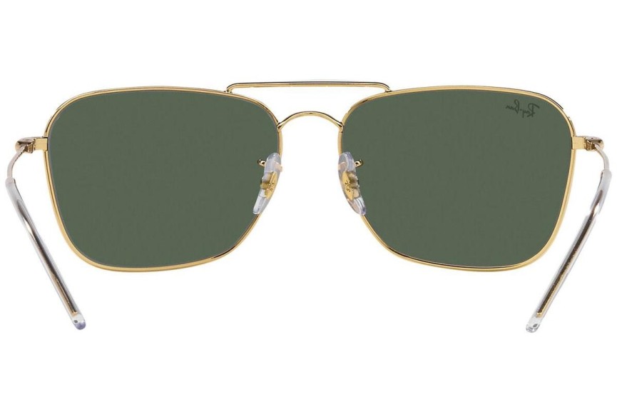 Sluneční brýle Ray-Ban Caravan Reverse RBR0102S 001/VR Obdélníkové Zlaté