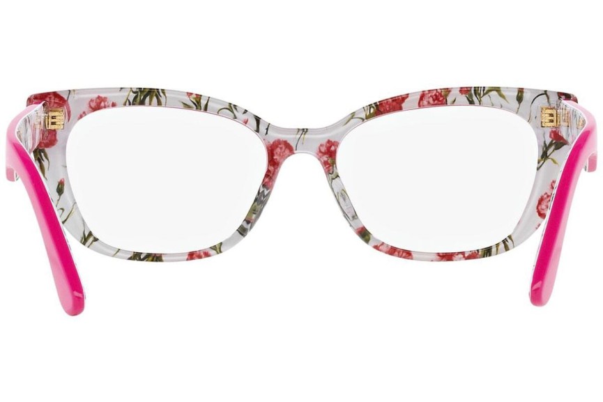 Brýle Dolce & Gabbana DX3357 3408 Cat Eye Růžové