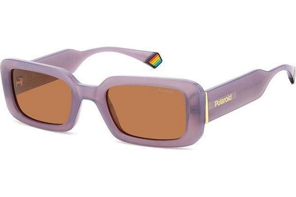 Sluneční brýle Polaroid PLD6208/S/X 789/HE Polarized Obdélníkové Fialové