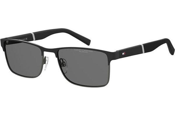 Sluneční brýle Tommy Hilfiger TH2040/S TI7/M9 Polarized Obdélníkové Černé