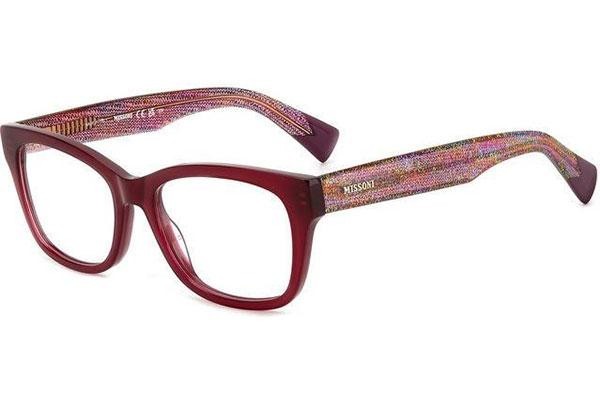 Brýle Missoni MIS0128 C9A Obdélníkové Červené