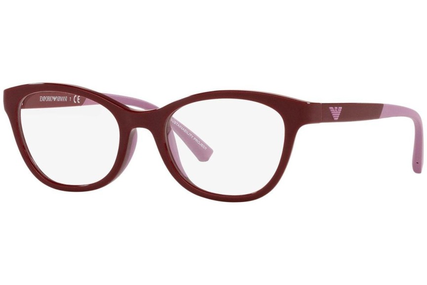 Brýle Emporio Armani EA3204 5077 Cat Eye Červené