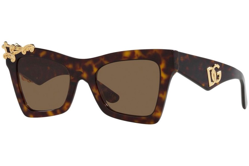 Sluneční brýle Dolce & Gabbana DG4434 502/73 Cat Eye Havana