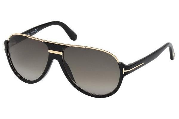 Sluneční brýle Tom Ford Dimitry FT0334 01P Pilot Černé