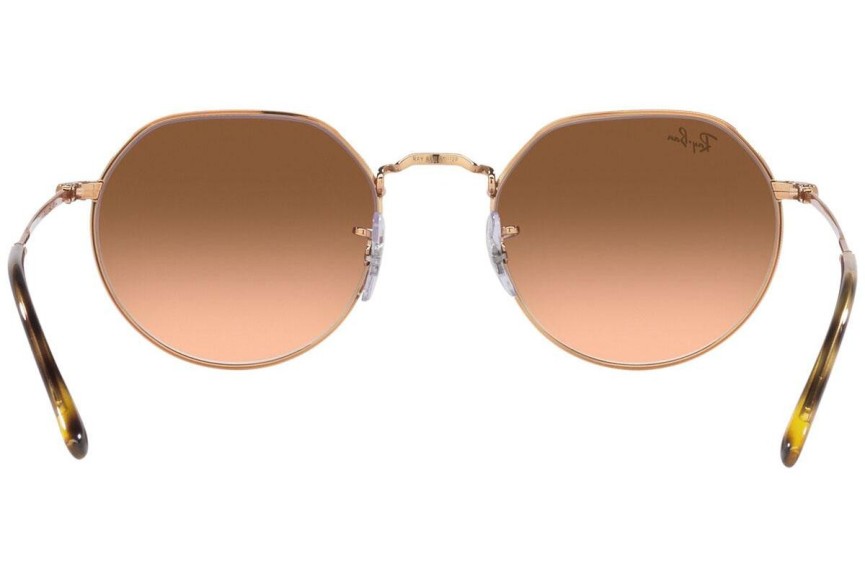 Sluneční brýle Ray-Ban Jack RB3565 9035A5 Okrouhlé Hnědé