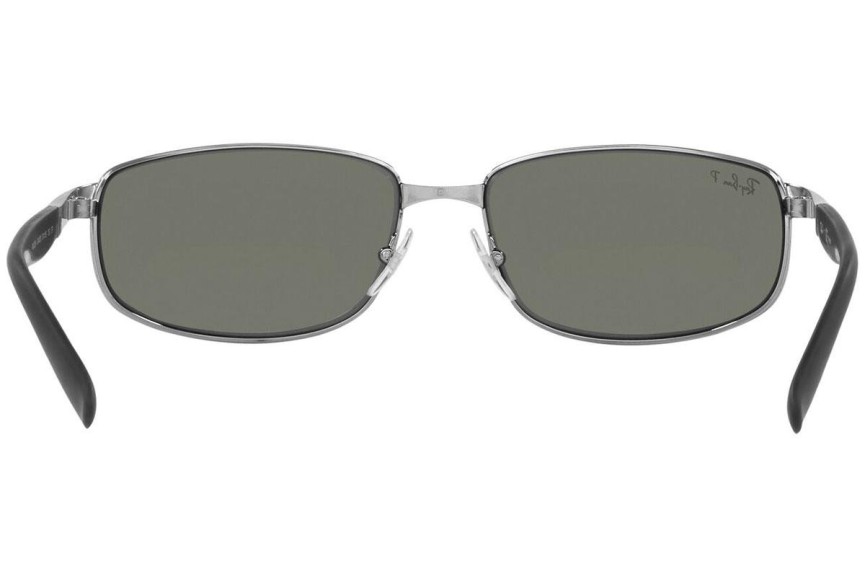 Sluneční brýle Ray-Ban RB3254 004/58 Polarized Obdélníkové Stříbrné