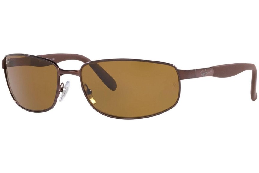 Sluneční brýle Ray-Ban RB3254 014/57 Polarized Obdélníkové Hnědé