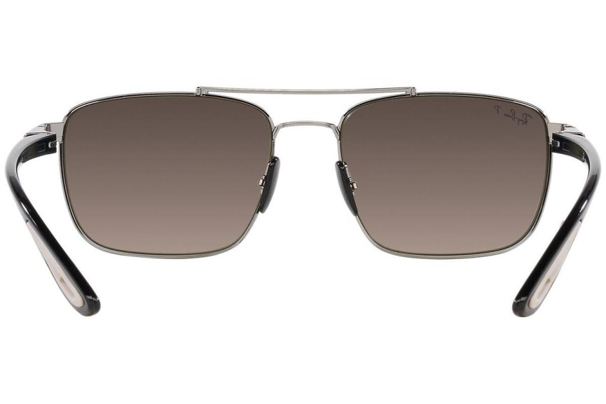 Sluneční brýle Ray-Ban RB3715M F0845J Polarized Pilot Stříbrné