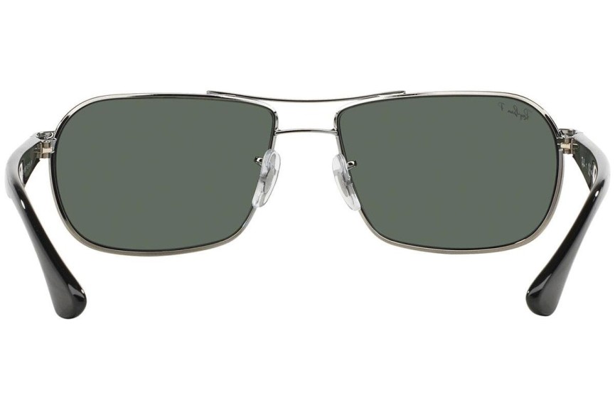 Sluneční brýle Ray-Ban RB3492 004/58 Polarized Pilot Stříbrné