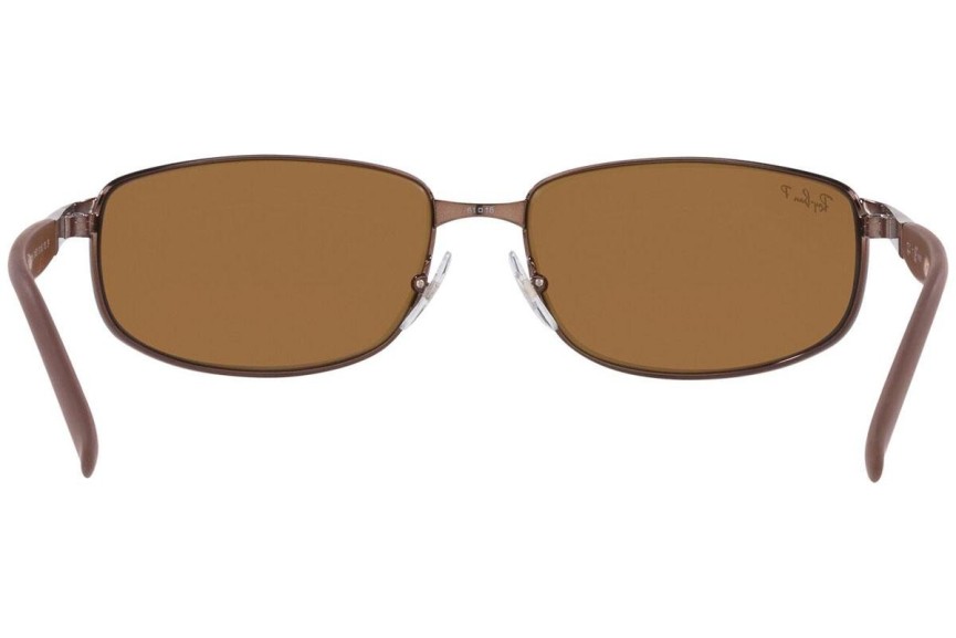 Sluneční brýle Ray-Ban RB3254 014/57 Polarized Obdélníkové Hnědé