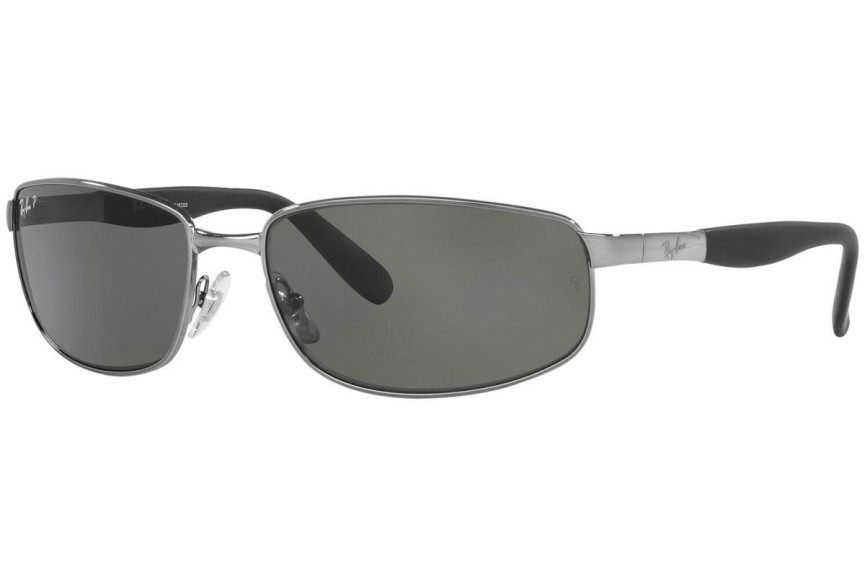 Sluneční brýle Ray-Ban RB3254 004/58 Polarized Obdélníkové Stříbrné