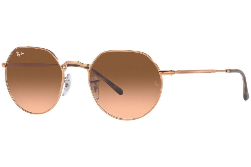 Sluneční brýle Ray-Ban Jack RB3565 9035A5 Okrouhlé Hnědé