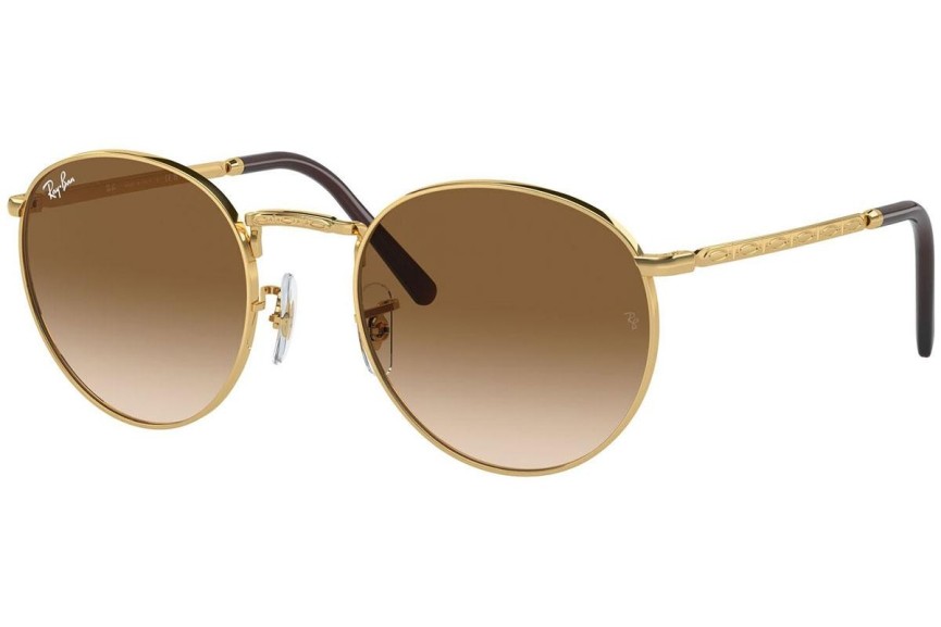 Sluneční brýle Ray-Ban New Round RB3637 001/51 Okrouhlé Zlaté