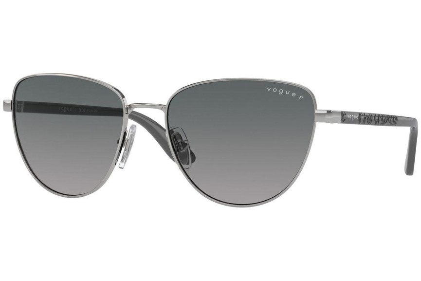 Sluneční brýle Vogue Eyewear VO4286S 323/8S Polarized Cat Eye Stříbrné