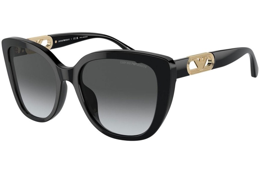 Sluneční brýle Emporio Armani EA4214U 50178G Polarized Cat Eye Černé